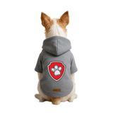 monopetz Baskılı İçi Polarlı Köpek Ve Kedi Kıyafeti & Elbisesi - Gri Renk Kapüşonlu Hoodie Bdd64 6Xl