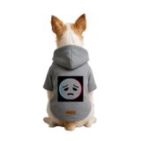 Monopetz Baskılı İçi Polarlı Köpek ve Kedi Kıyafeti & Elbisesi - Gri Renk Kapüşonlu Hoodie BEFAD, 6XL