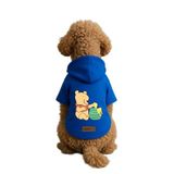 Monopetz Baskılı İçi Polarlı Köpek ve Kedi Kıyafeti & Elbisesi - Kırmızı Renk Kapüşonlu Hoodie B0F8F, XS