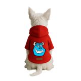 monopetz Baskılı İçi Polarlı Köpek Ve Kedi Kıyafeti & Elbisesi - Kırmızı Renk Kapüşonlu Hoodie Bd361 4Xl