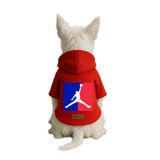 Monopetz Baskılı İçi Polarlı Köpek ve Kedi Kıyafeti & Elbisesi - Kırmızı Renk Kapüşonlu Hoodie BF643, 2XL