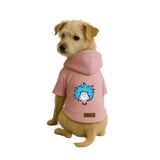 monopetz Baskılı İçi Polarlı Köpek Ve Kedi Kıyafeti & Elbisesi - Pembe Renk Kapüşonlu Hoodie B07A6 2Xl