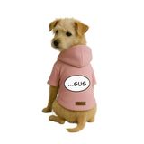 monopetz Baskılı İçi Polarlı Köpek Ve Kedi Kıyafeti & Elbisesi - Pembe Renk Kapüşonlu Hoodie B1F39 S