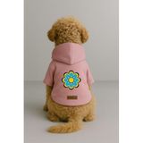 monopetz Baskılı İçi Polarlı Köpek Ve Kedi Kıyafeti & Elbisesi - Pembe Renk Kapüşonlu Hoodie B39C4 Xs