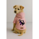 monopetz Baskılı İçi Polarlı Köpek Ve Kedi Kıyafeti & Elbisesi - Pembe Renk Kapüşonlu Hoodie Ba634 2Xl