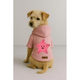 Monopetz Baskılı İçi Polarlı Köpek ve Kedi Kıyafeti & Elbisesi - Pembe Renk Kapüşonlu Hoodie BCCAC, 6XL