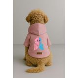 monopetz Baskılı İçi Polarlı Köpek Ve Kedi Kıyafeti & Elbisesi - Pembe Renk Kapüşonlu Hoodie Bdfc0 2Xl