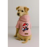 monopetz Baskılı İçi Polarlı Köpek Ve Kedi Kıyafeti & Elbisesi - Pembe Renk Kapüşonlu Hoodie Be3B1 6Xl