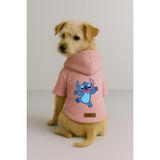 monopetz Baskılı İçi Polarlı Köpek Ve Kedi Kıyafeti & Elbisesi - Pembe Renk Kapüşonlu Hoodie Bfa31 2Xl