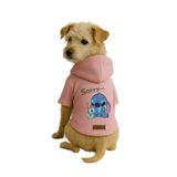 monopetz Baskılı İçi Polarlı Köpek Ve Kedi Kıyafeti & Elbisesi - Pembe Renk Kapüşonlu Hoodie Bfb4E 3Xl