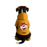 monopetz Baskılı İçi Polarlı Köpek Ve Kedi Kıyafeti & Elbisesi - Sarı Renk Kapüşonlu Hoodie B6210 Xs