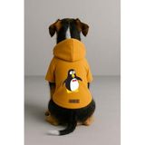monopetz Baskılı İçi Polarlı Köpek Ve Kedi Kıyafeti & Elbisesi - Sarı Renk Kapüşonlu Hoodie B8B3E 6Xl