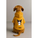 monopetz Baskılı İçi Polarlı Köpek Ve Kedi Kıyafeti & Elbisesi - Sarı Renk Kapüşonlu Hoodie Bfc9C Xs