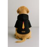 monopetz Baskılı İçi Polarlı Köpek Ve Kedi Kıyafeti & Elbisesi - Siyah Renk Kapüşonlu Hoodie B0Cc8 Xl