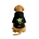 monopetz Baskılı İçi Polarlı Köpek Ve Kedi Kıyafeti & Elbisesi - Siyah Renk Kapüşonlu Hoodie B729A 2Xl