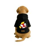 monopetz Baskılı İçi Polarlı Köpek Ve Kedi Kıyafeti & Elbisesi - Siyah Renk Kapüşonlu Hoodie B7F3C 6Xl