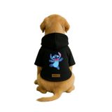 monopetz Baskılı İçi Polarlı Köpek Ve Kedi Kıyafeti & Elbisesi - Siyah Renk Kapüşonlu Hoodie Bfa31 3Xl
