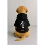 monopetz Baskılı İçi Polarlı Köpek Ve Kedi Kıyafeti & Elbisesi - Siyah Renk Kapüşonlu Hoodie Bfe3A Xl