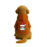 monopetz Baskılı İçi Polarlı Köpek Ve Kedi Kıyafeti & Elbisesi - Turuncu Renk Kapüşonlu Hoodie B6F11 Xl