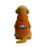 monopetz Baskılı İçi Polarlı Köpek Ve Kedi Kıyafeti & Elbisesi - Turuncu Renk Kapüşonlu Hoodie B8C99 3Xl