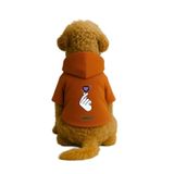 Monopetz Baskılı İçi Polarlı Köpek ve Kedi Kıyafeti & Elbisesi - Turuncu Renk Kapüşonlu Hoodie B9EF6, 4XL