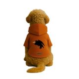 monopetz Baskılı İçi Polarlı Köpek Ve Kedi Kıyafeti & Elbisesi - Turuncu Renk Kapüşonlu Hoodie Bdb10 4Xl