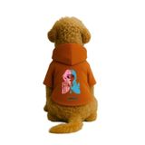 monopetz Baskılı İçi Polarlı Köpek Ve Kedi Kıyafeti & Elbisesi - Turuncu Renk Kapüşonlu Hoodie Bdfc0 5Xl