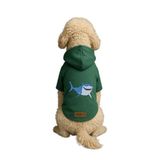 Monopetz Baskılı İçi Polarlı Köpek ve Kedi Kıyafeti & Elbisesi - Yeşil Renk Kapüşonlu Hoodie B0A52, 5XL