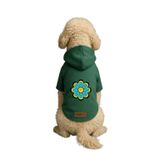 monopetz Baskılı İçi Polarlı Köpek Ve Kedi Kıyafeti & Elbisesi - Yeşil Renk Kapüşonlu Hoodie B39C4 5Xl