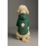 monopetz Baskılı İçi Polarlı Köpek Ve Kedi Kıyafeti & Elbisesi - Yeşil Renk Kapüşonlu Hoodie B69D9 2Xl