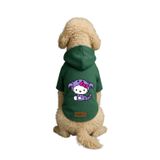 monopetz Baskılı İçi Polarlı Köpek Ve Kedi Kıyafeti & Elbisesi - Yeşil Renk Kapüşonlu Hoodie B9357 5Xl