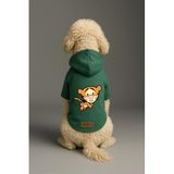 Monopetz Baskılı İçi Polarlı Köpek ve Kedi Kıyafeti & Elbisesi - Yeşil Renk Kapüşonlu Hoodie B9751, 3XL