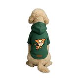 Monopetz Baskılı İçi Polarlı Köpek ve Kedi Kıyafeti & Elbisesi - Yeşil Renk Kapüşonlu Hoodie B9751, 6XL