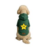 monopetz Baskılı İçi Polarlı Köpek Ve Kedi Kıyafeti & Elbisesi - Yeşil Renk Kapüşonlu Hoodie Bb09B 5Xl