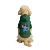 monopetz Baskılı İçi Polarlı Köpek Ve Kedi Kıyafeti & Elbisesi - Yeşil Renk Kapüşonlu Hoodie Bb21D 4Xl