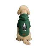 monopetz Baskılı İçi Polarlı Köpek Ve Kedi Kıyafeti & Elbisesi - Yeşil Renk Kapüşonlu Hoodie Bfe3A 4Xl