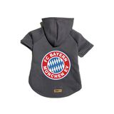 monopetz Kapişonlu Polar Sweatshirt Köpek ve Kedi Kıyafeti & Elbisesi - Antrasit Bayern München M Beden