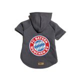 monopetz Kapişonlu Polar Sweatshirt Köpek ve Kedi Kıyafeti & Elbisesi - Antrasit Bayern München M Beden