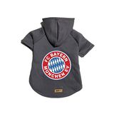 monopetz Kapişonlu Polar Sweatshirt Köpek ve Kedi Kıyafeti & Elbisesi - Antrasit Bayern München XS Beden