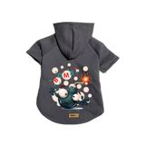 monopetz Kapişonlu Polar Sweatshirt Köpek ve Kedi Kıyafeti & Elbisesi - Antrasit Boomb L Beden