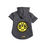 monopetz Kapişonlu Polar Sweatshirt Köpek Ve Kedi Kıyafeti & Elbisesi Antrasit Borussia Dortmund M
