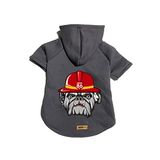 monopetz Kapişonlu Polar Sweatshirt Köpek ve Kedi Kıyafeti & Elbisesi - Antrasit Firemen S Beden