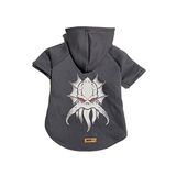 monopetz Kapişonlu Polar Sweatshirt Köpek ve Kedi Kıyafeti & Elbisesi - Antrasit Flying Monster XL Beden