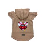 monopetz Kapişonlu Polar Sweatshirt Köpek Ve Kedi Kıyafeti & Elbisesi Bej Among Us XL
