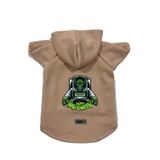 monopetz Kapişonlu Polar Sweatshirt Köpek Ve Kedi Kıyafeti & Elbisesi Bej Astronot Frankenstein XS