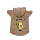 monopetz Kapişonlu Polar Sweatshirt Köpek ve Kedi Kıyafeti & Elbisesi Bej Avogato M