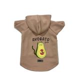monopetz Kapişonlu Polar Sweatshirt Köpek ve Kedi Kıyafeti & Elbisesi Bej Avogato XS