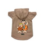 monopetz Kapişonlu Polar Sweatshirt Köpek Ve Kedi Kıyafeti & Elbisesi Bej Barney Fred XL