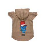 monopetz Kapişonlu Polar Sweatshirt Köpek ve Kedi Kıyafeti & Elbisesi Bej Bear M