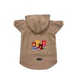 monopetz Kapişonlu Polar Sweatshirt Köpek ve Kedi Kıyafeti & Elbisesi Bej Cando003 S